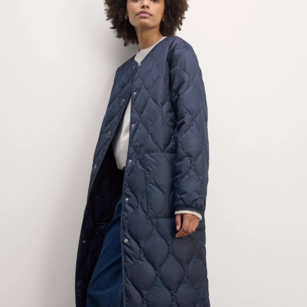 Everlane Long Quilted Jacket